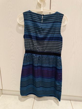Kleid blau gemustert Gr. XS Top Zustand 👗
