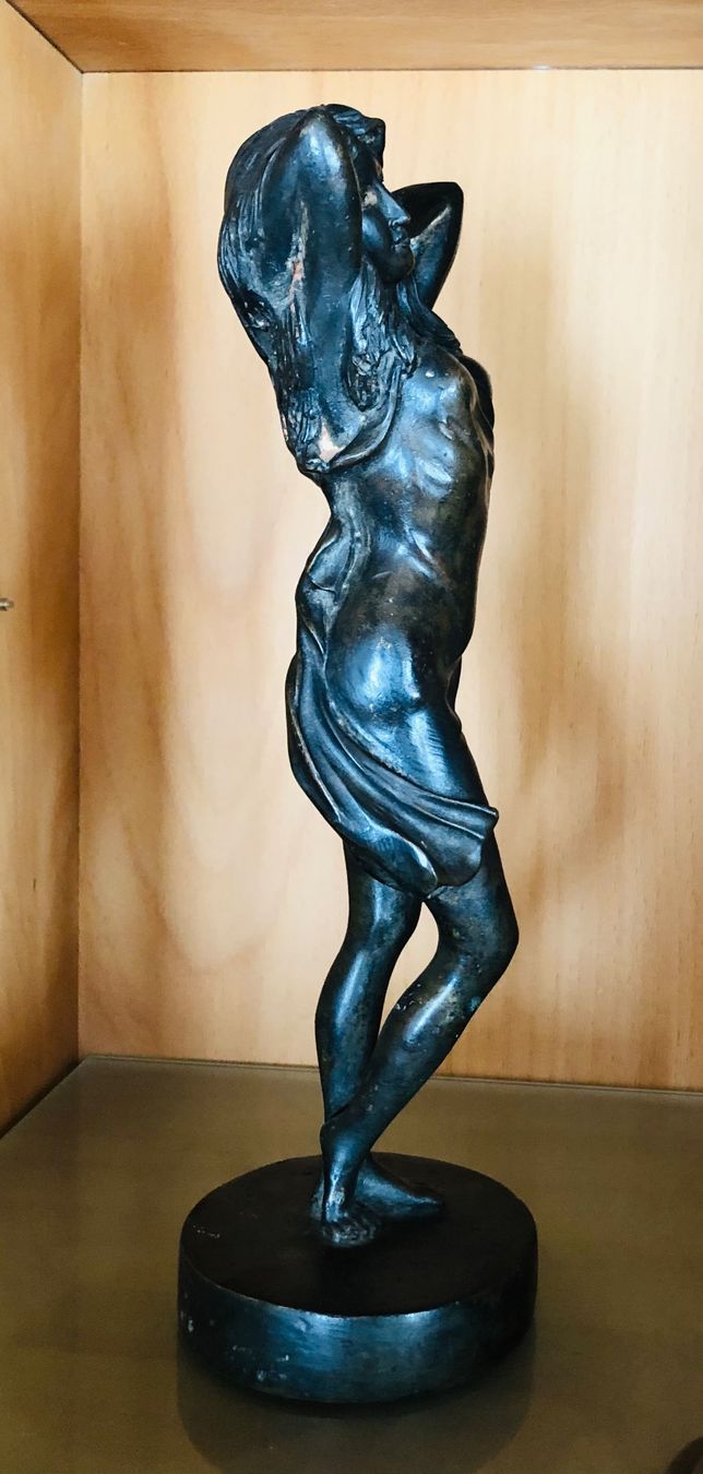 Sculture & Statue: Bronzefigur, signiert Lopez, Jugendstil – Usato da Oberkulm venduto da Weberlisa 5