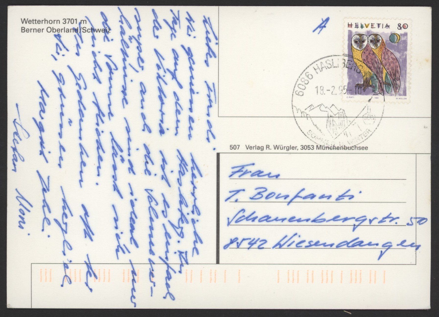 Cartoline postali: Berg Faszination – Usato da Opfikon venduto da Pritt04 1