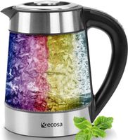 Wasserkocher Glas 1,7L Temperaturwahl LED Warmhaltefunktion