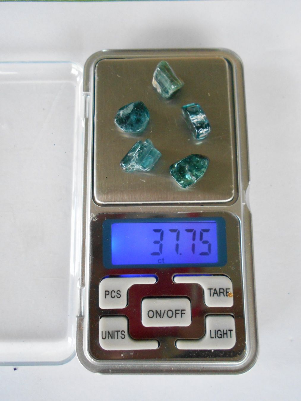Pietre preziose: Turmalin blau geschliffen Namibia ca. 37 ct. – Nuovo (secondo la descrizione) da Zürich venduto da swisscristal01 1