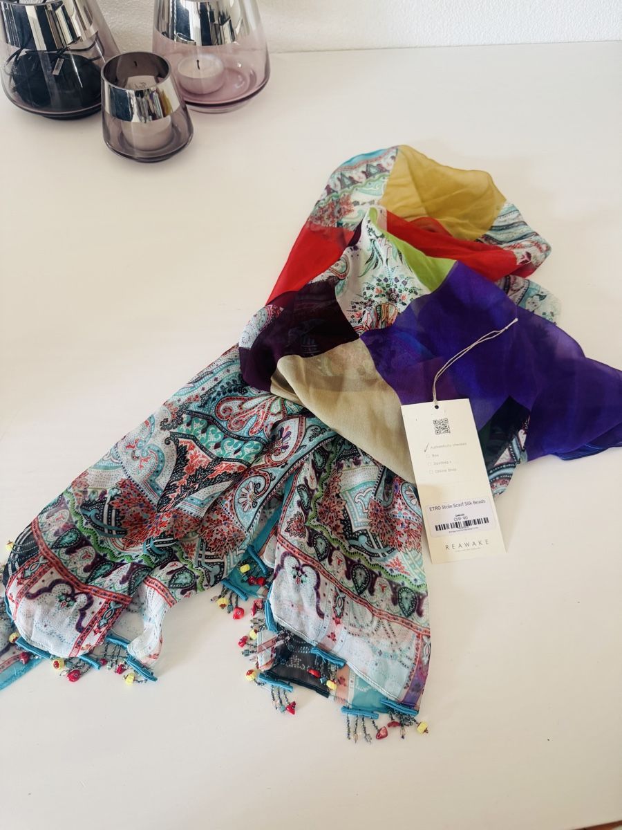 Etro Foulards, Tücher & Schals: Wunderschöne Stola Tuch Etro mit Perlen  – Gebraucht aus Oberglatt ZH von jul_nhy7