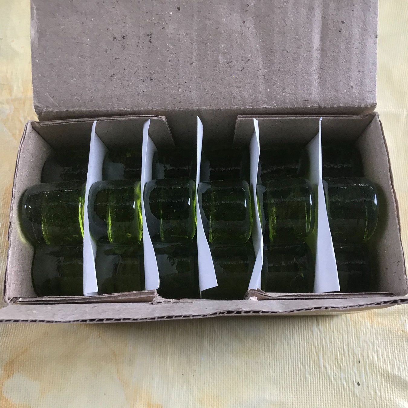 Bicchieri: LOT GLASBLUMEN GRÜN – Nuovo e nell'imballaggio originale da Ostermundigen venduto da Wyatt-Earp