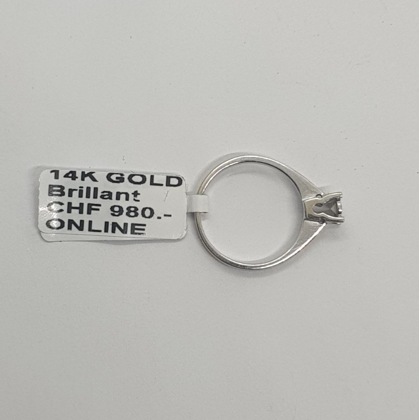 Anelli: Echt 14K Gold - Diamant Ring – Usato da Luzern venduto da Luzern-Goldhaus 2