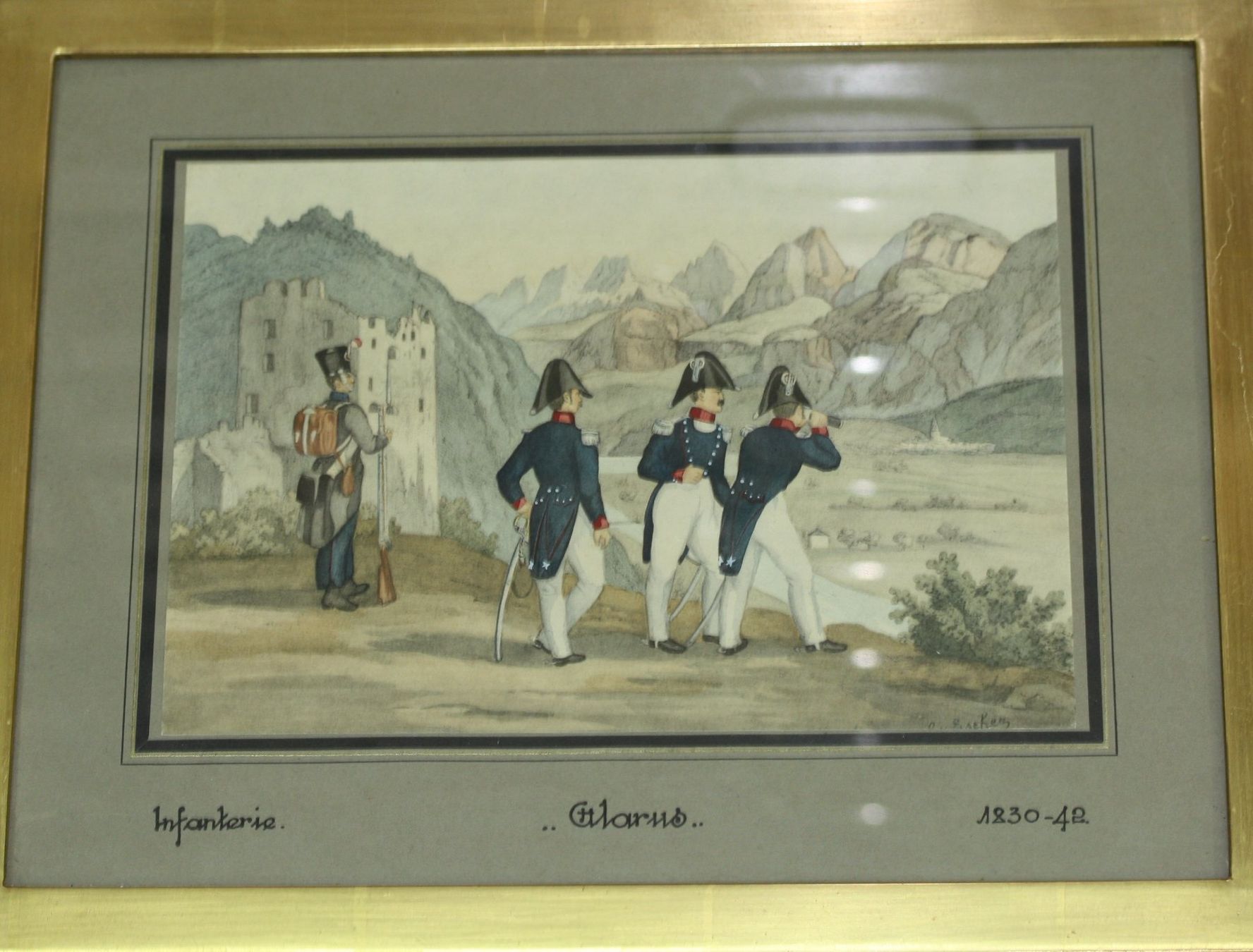 Poster & Bilder: 5 Kunstwerke/Bilder Militaria – Neu (gemäss Beschreibung) aus Chur von Invinoveritas 1