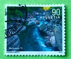 Nr.1860 Schweizer Flusslandschaften GESTEMPELT 2022  ﻿  