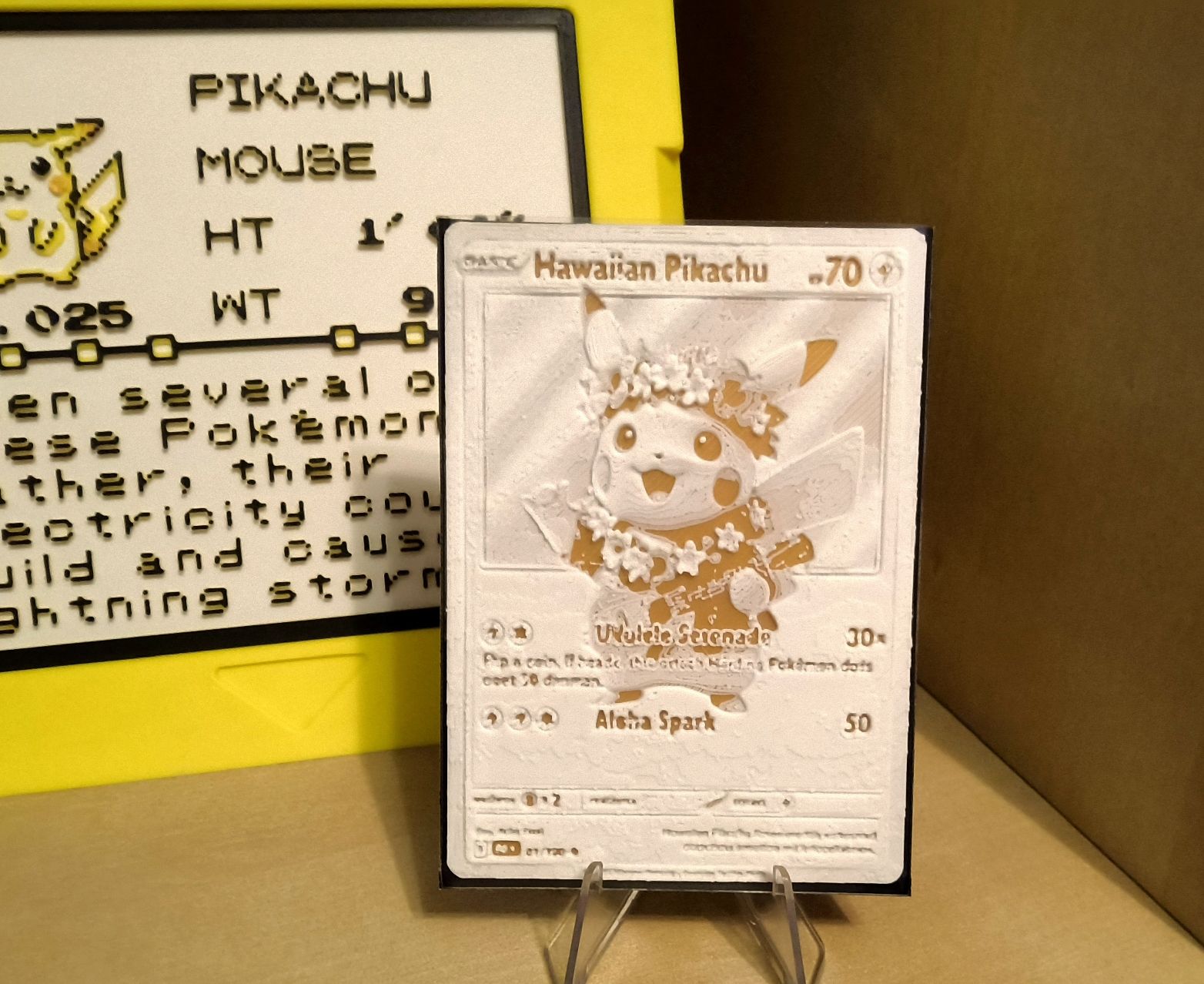 Cartoline: Hawaiian Pikachu 3D impréssion 🏝 – Nuovo e nell'imballaggio originale da La Chaux-de-Fonds venduto da Santiagocdf