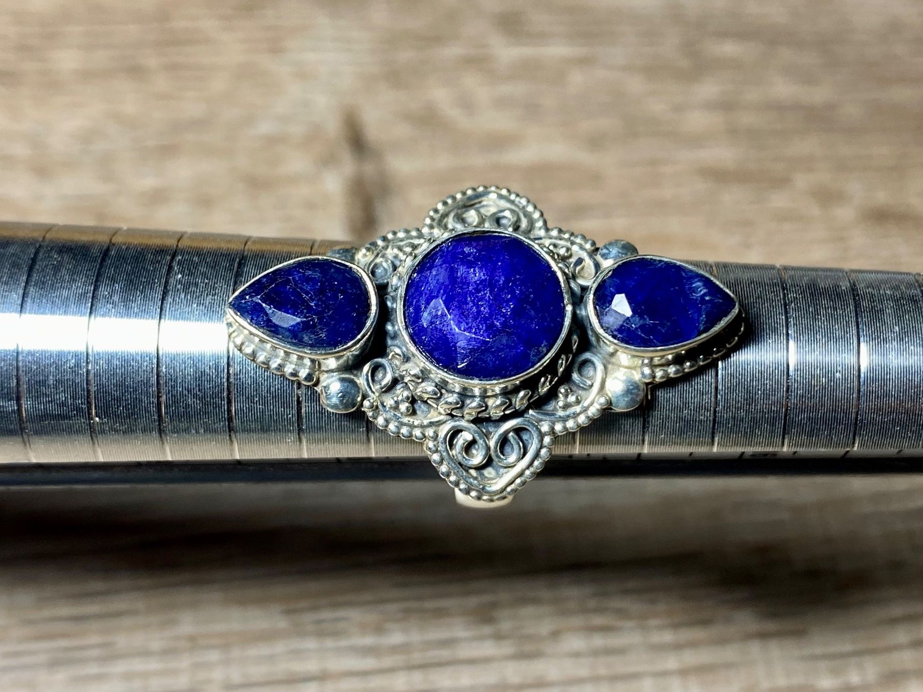Anelli: orientalischer Silberring mit natürlichem Blauer Saphir – Nuovo e nell'imballaggio originale da Laax venduto da Kiki_Kingdom3 5