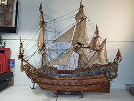 Schiffsmodell (La Pomone) Kaperfregatte 1680 (nov542)