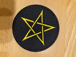 Pentagram Patch Sticker Aufnäher Metal Rock Band