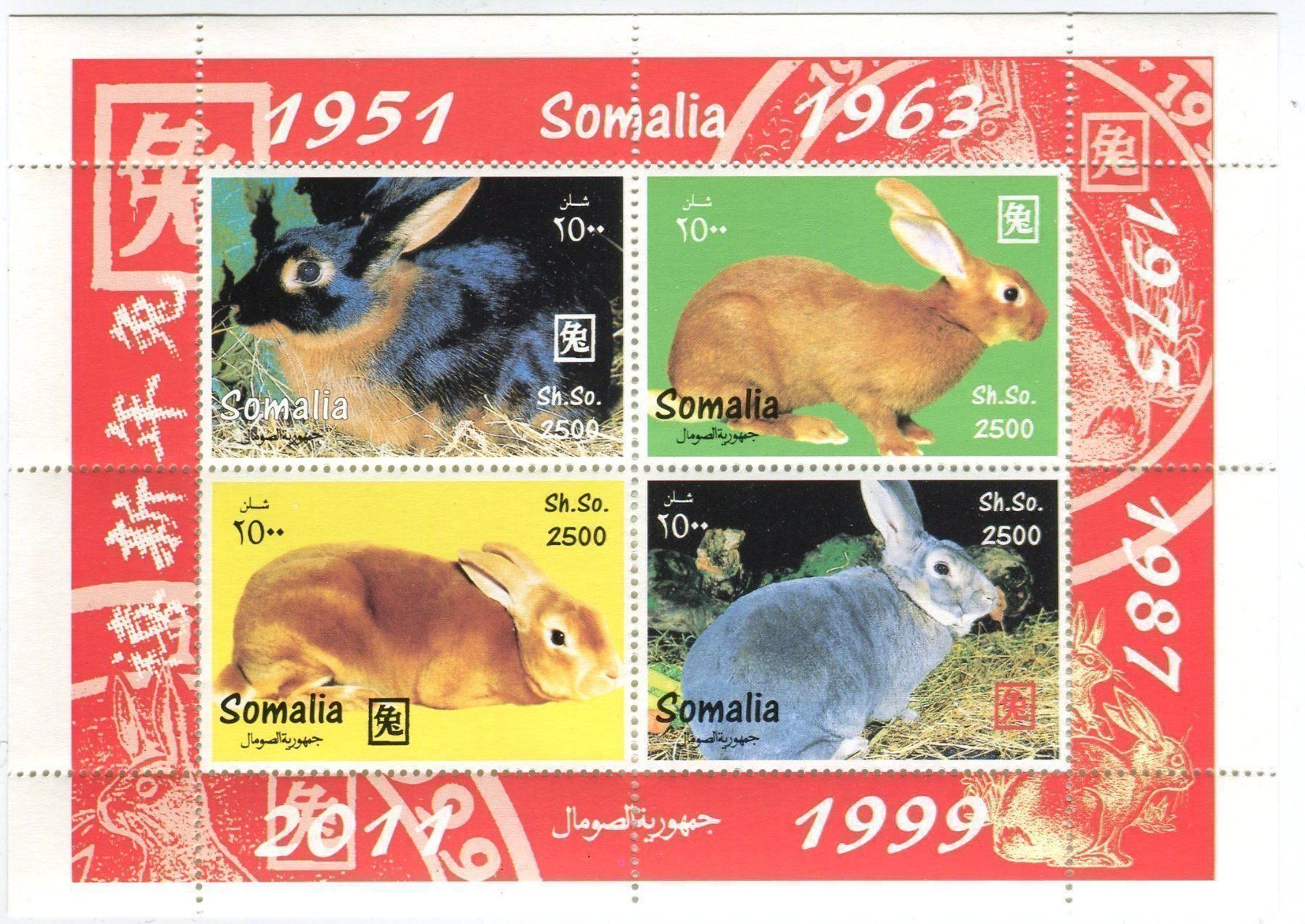 Tutti i francobolli: Block "Hasen". Somalia. – Nuovo e nell'imballaggio originale da Basel venduto da Butsch5