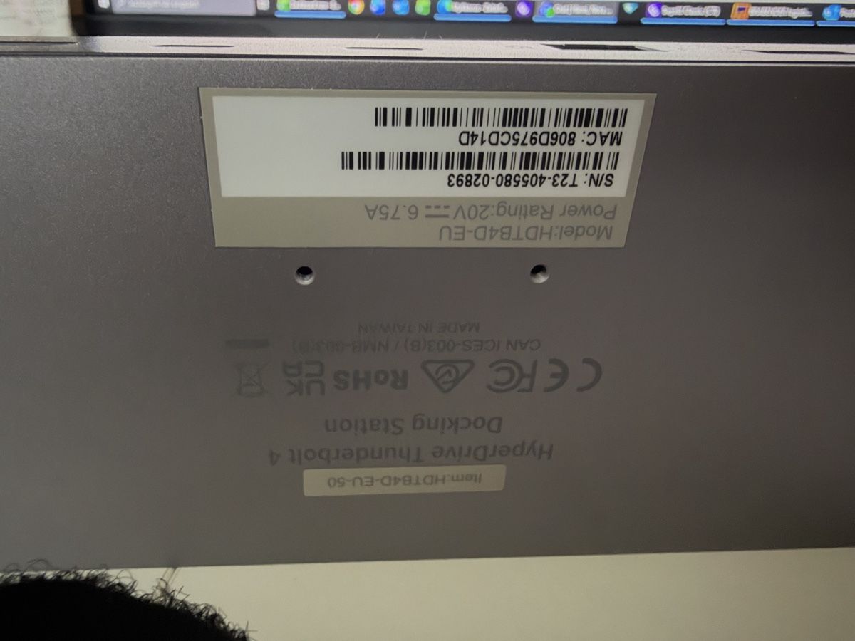 Dockingstation: HYPER Thunderbolt 4 Dockingstation HDTB4D-EU NP akt. 238.- – Neu (gemäss Beschreibung) aus Zürich von Goliat21 3