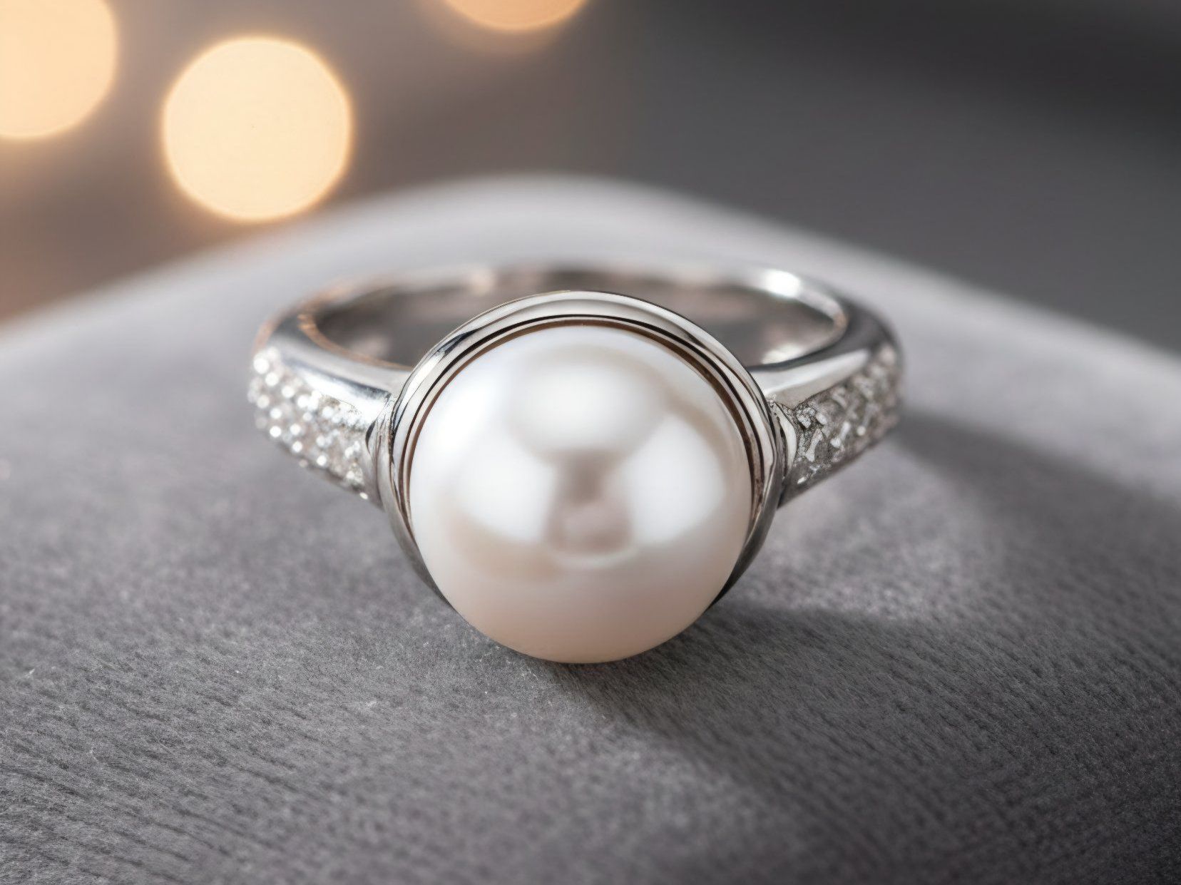 Anelli: Silberring 925 mit Echt Perlen, makellos & elegant - Neu – Nuovo e nell'imballaggio originale da Uetikon am See venduto da Coralreef 1