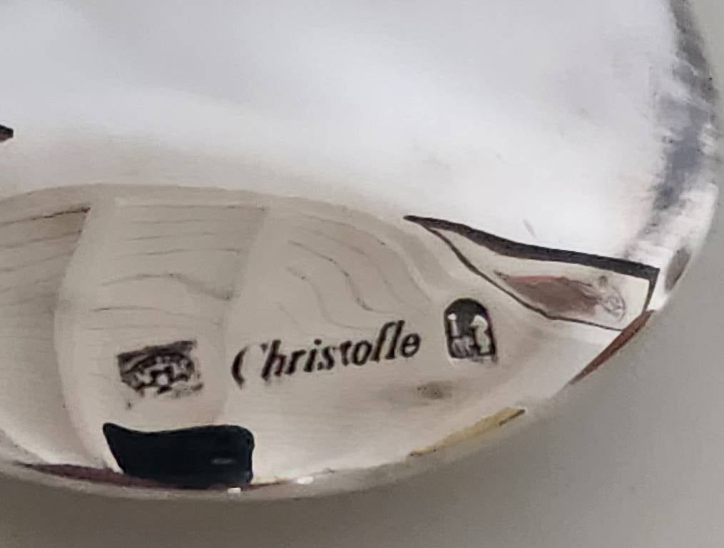Christofle Tutte le decorazioni: Christofle Friedensstein, Galet de la Paix, versilbert – Usato da Staad SG venduto da 4bu4 4