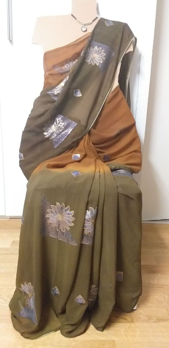 Vestiti: Sari/saree/stoff/fabric/nähen – Nuovo (secondo la descrizione) da Bern venduto da mahilini