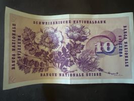 10 Franken Banknote guter Zustand