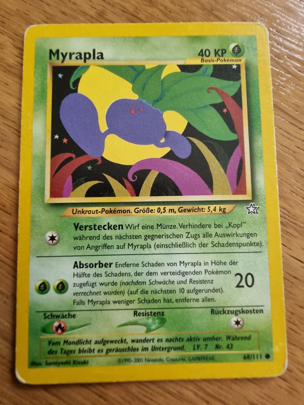 Pokémon Carte collezionabili: Pokémon Myrapla Neo Genesis 68/111 DE – Usato da Roggwil BE venduto da S_Cards