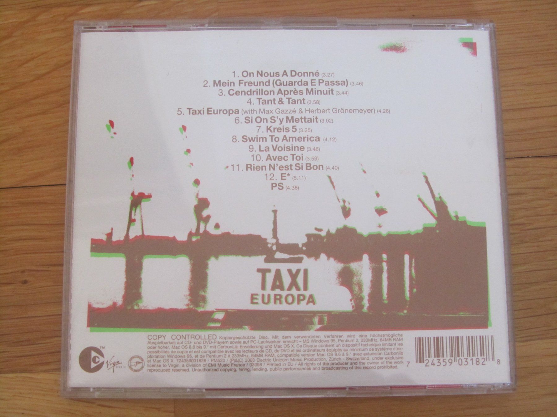 CDs: Stephan Eicher CD Taxi Europa – Gebraucht aus Seengen von mikelele 1
