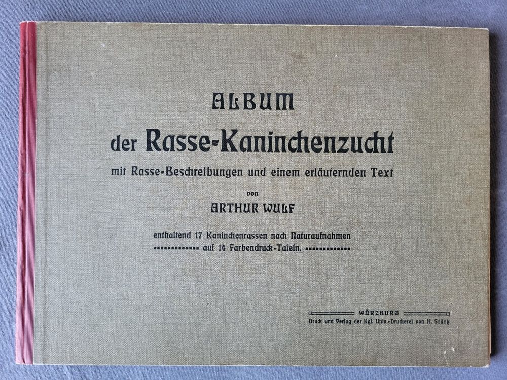 Album der Rasse-Kaninchenzucht von Arthur Wulf (sehr selten) (Gebraucht ...