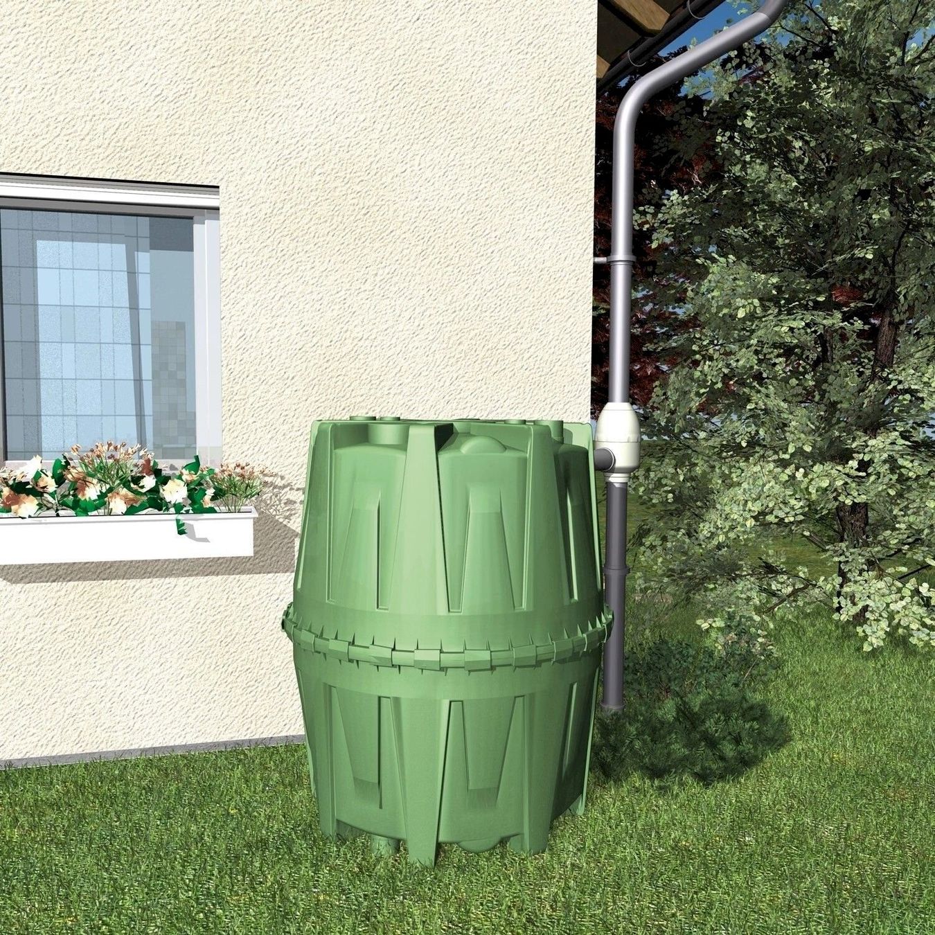 Bewässern & Giessen: Garantia Herkules Regenwassertank 1600L – Neu und originalverpackt aus Bottighofen von zaap 1
