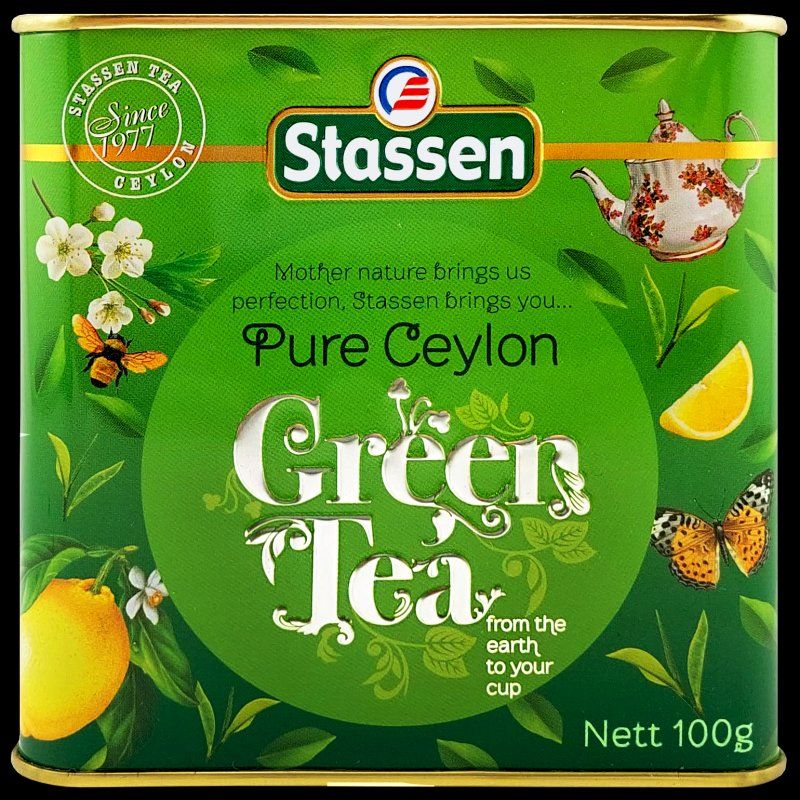 Cibi & Specialità: Stassen - Pure Ceylon Green Tea - Loser Tee – Nuovo e nell'imballaggio originale da Gampelen venduto da Geschenkxy 1