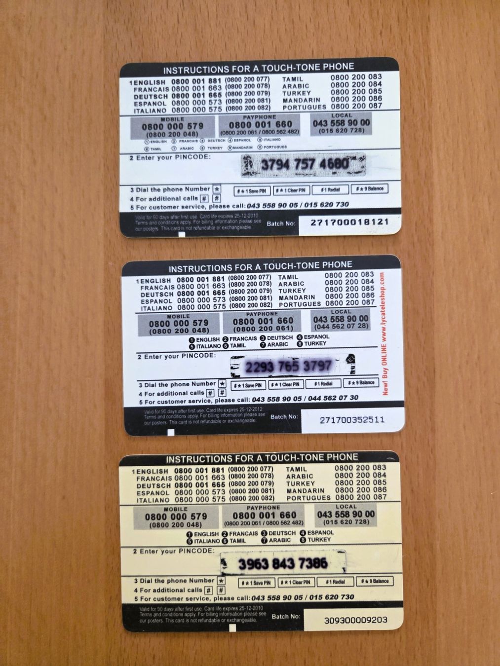 Schede telefoniche: DIVERSE - PREPAID - SCHWEIZ – Usato da Brüttisellen venduto da Nighttrain 1