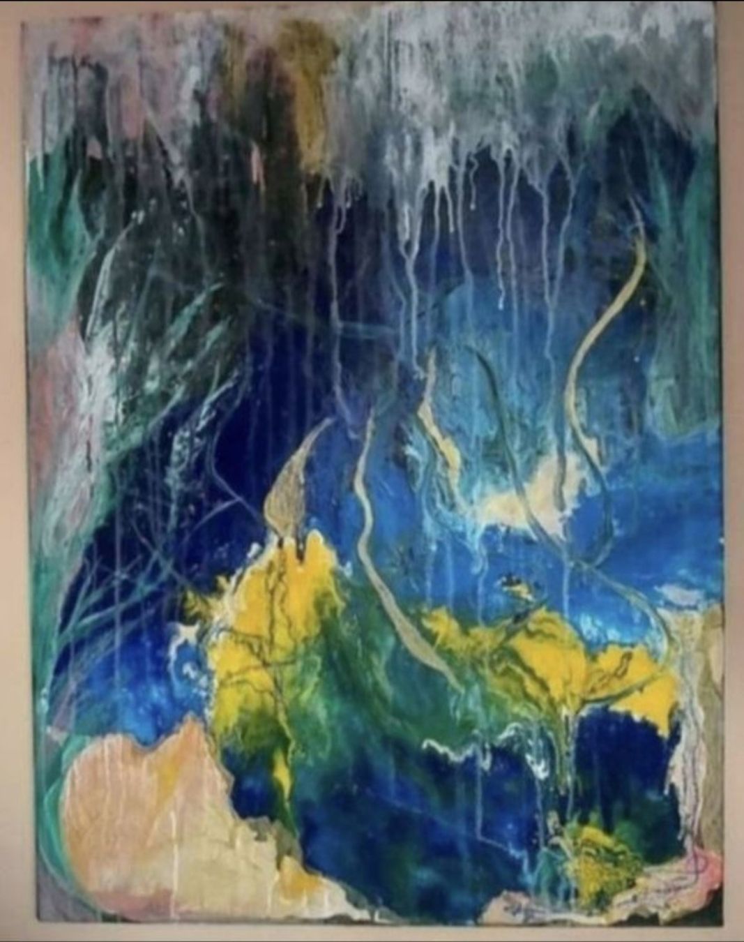 Gemälde: Gemälde " Eintauchen Unterwasser" handmade 60×80 – Neu (gemäss Beschreibung) aus Riehen von Steinbock1970