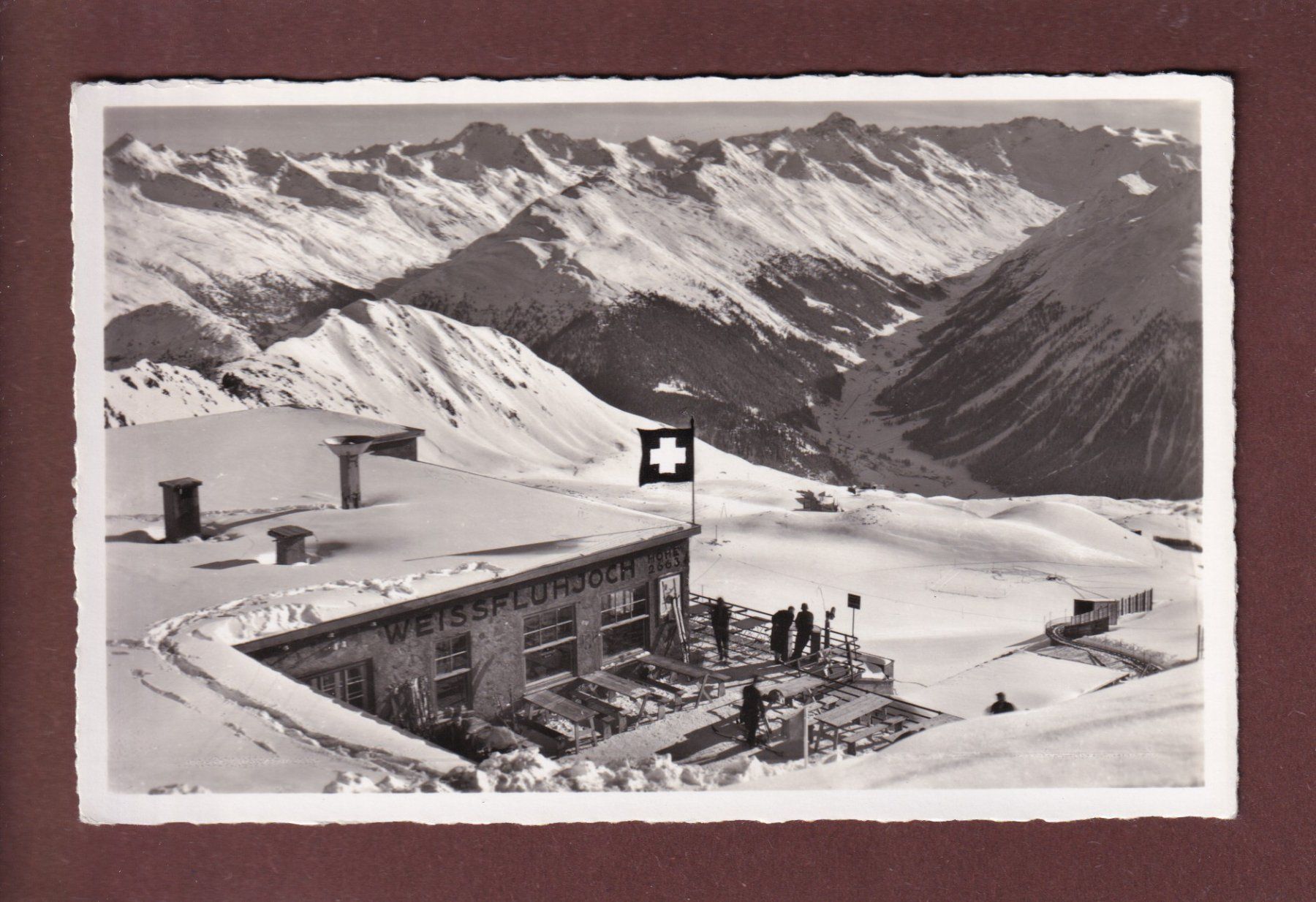 Cartoline postali: WEISSFLUHJOCH - 1939 – Usato da Pully venduto da nicecards