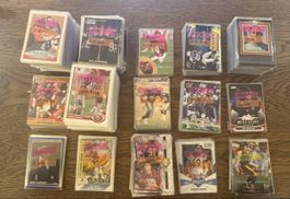 Alte American Football Trading Card Sammlung