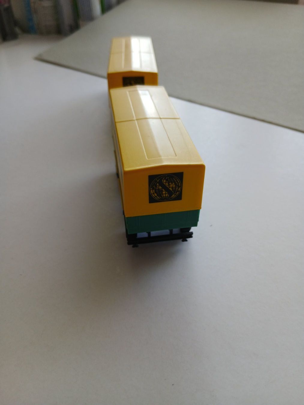 Herpa Modellini d'auto: Herpa MAN Büssing 3-a2-a WP Hängerzug Fa. Schenker – Nuovo e nell'imballaggio originale da Salgesch venduto da andiroues 1