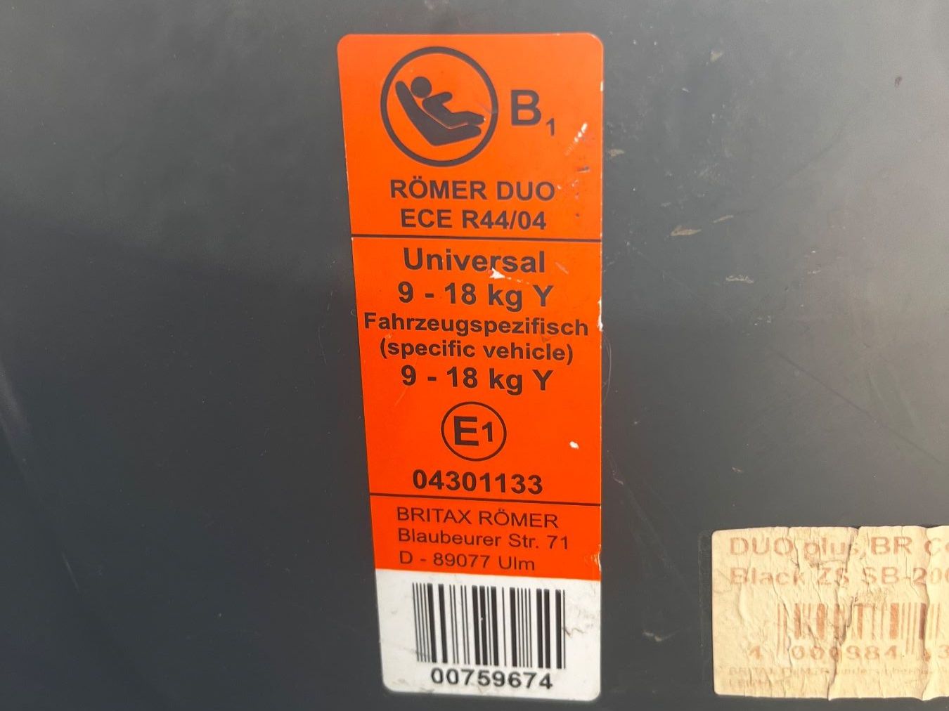 Britax Römer Seggiolini per auto: Römer Britax Kindersitz – Usato da Engishofen venduto da Kala777 1