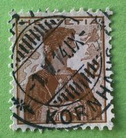  Nr.121  Brustbild der Helvetia mit Schwert GESTEMPELT    