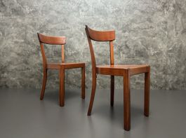 2 Frankfurter Stühle Küchenstühle Vintage Holzstühle 60er