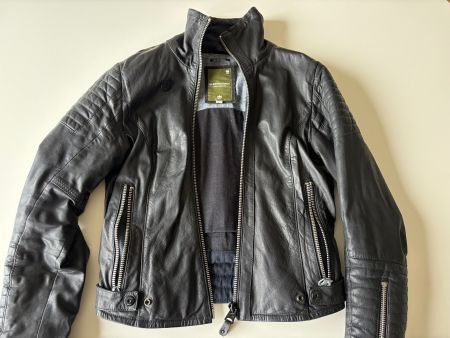 Lederjacke von G-Star im Biker-Stil - wie neu