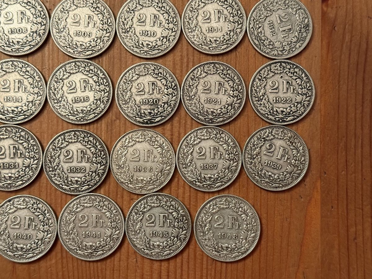Toutes les monnaies: Sammlung 2 Franken 1886-1948 – D'occasion à Zürich par daki81 4