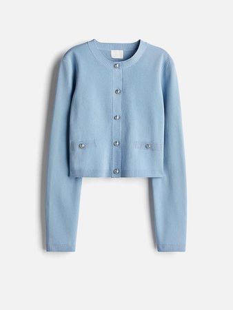 H&M 🩵 gilet cardigan à boutons NEW! L