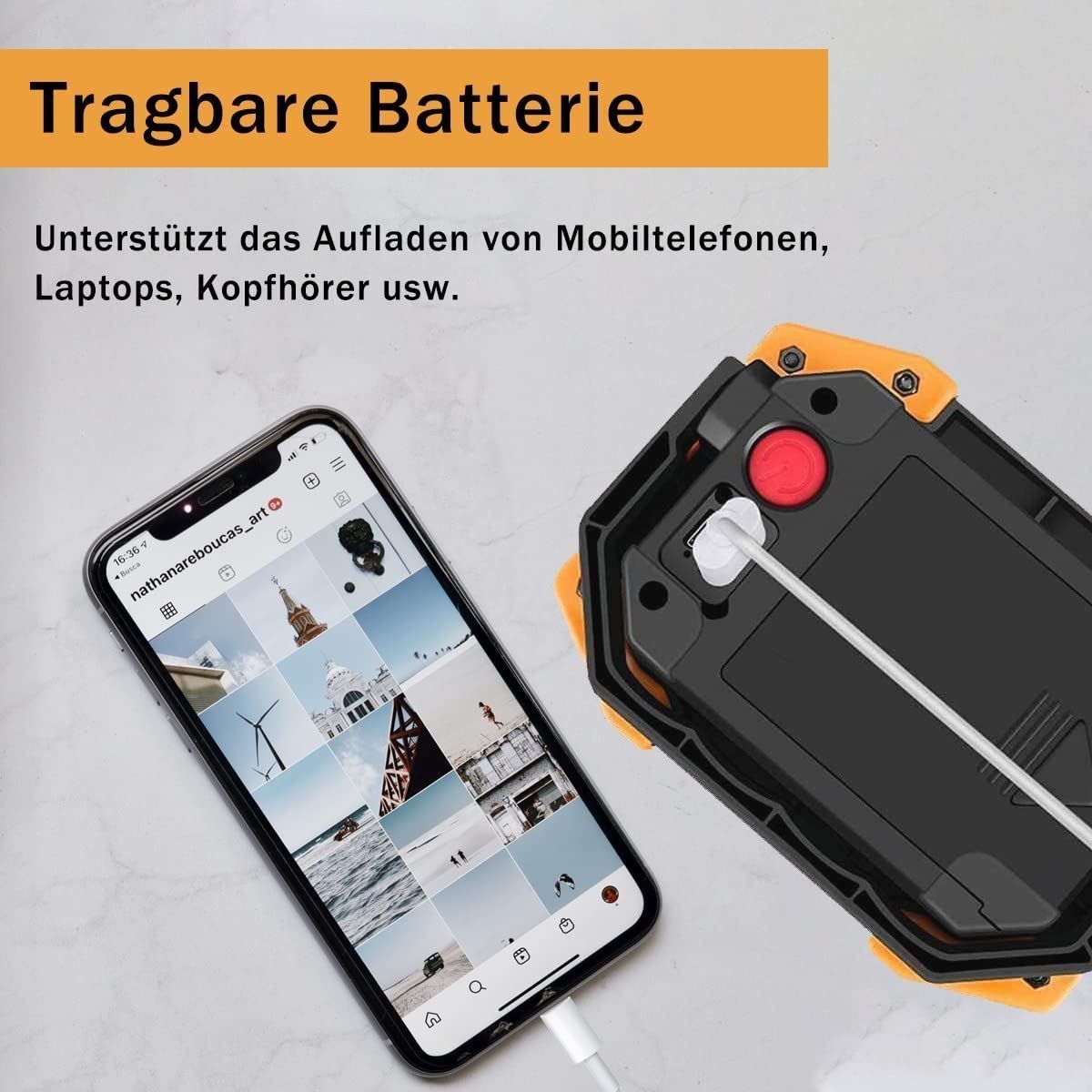 Lampen: Led Akku Strahler Mit Usb 30w 2stüCk – Neu (gemäss Beschreibung) aus Thun von nuonuoshop 3