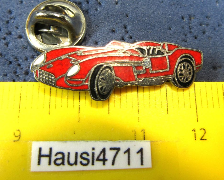 AUTO-PIN FERRARI OLDTIMER SPORT-CAR CABRIO ROT ENAMEL SILBRI | Kaufen ...