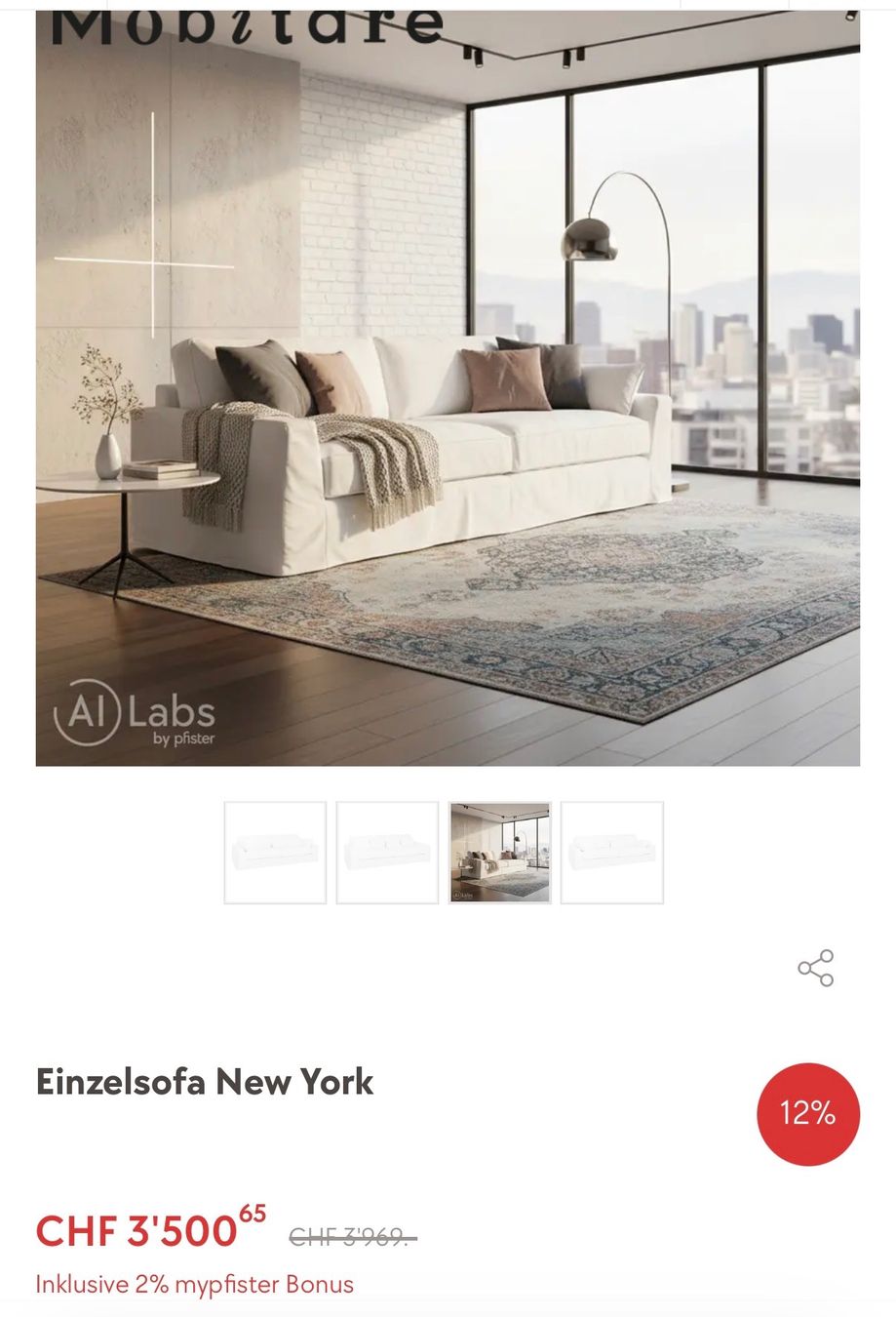 Pfister Sofas: Designer Sofa - Mobitare - New York – Gebraucht aus Küssnacht am Rigi von TheMarket55 1