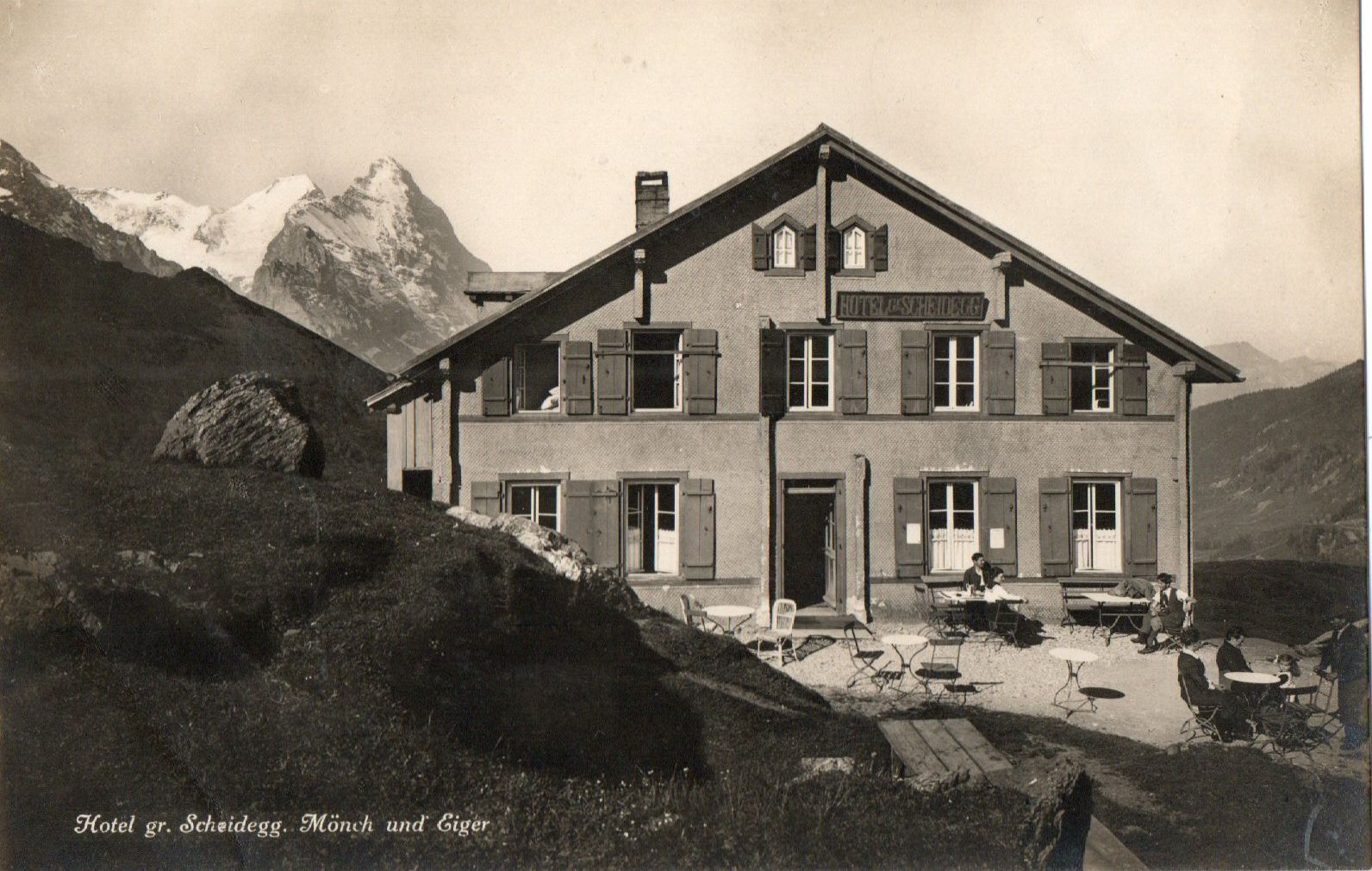 Ansichtskarten: Hotel gr. Scheidegg - Mönch und Giger – Neu (gemäss Beschreibung) aus Melano von pisonsdro