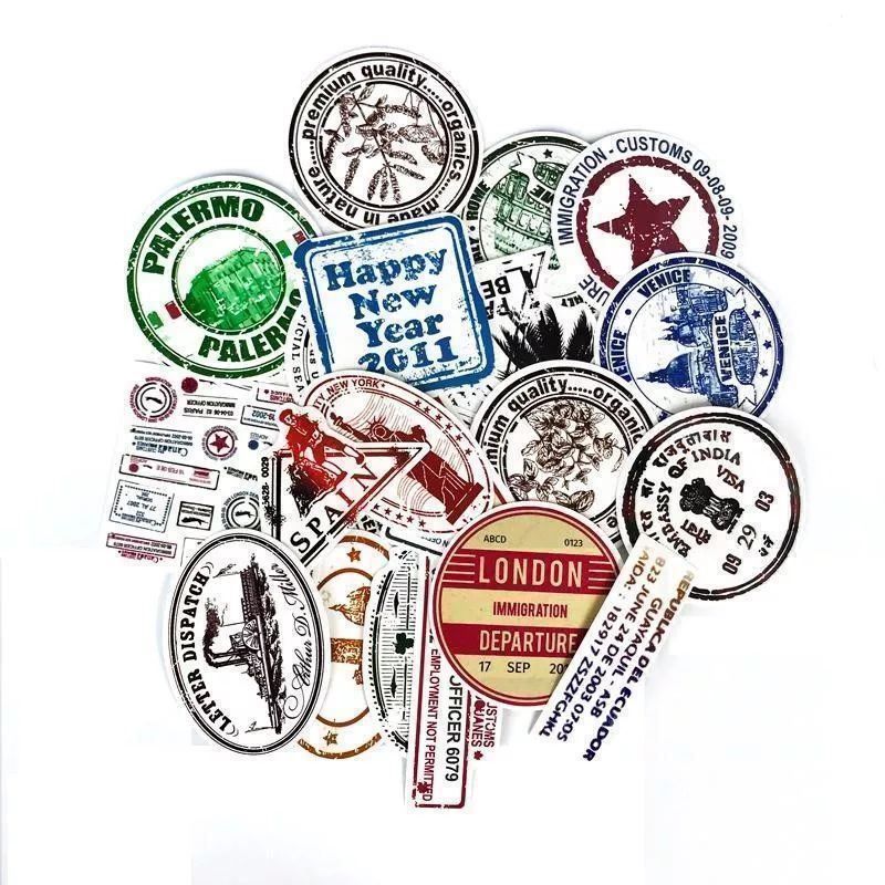 Autocollants: 2x 60 Stk.Visa Stempel Aufkleber – Neuf avec emballage d'origine à Winterthur par Neilpryde01 5