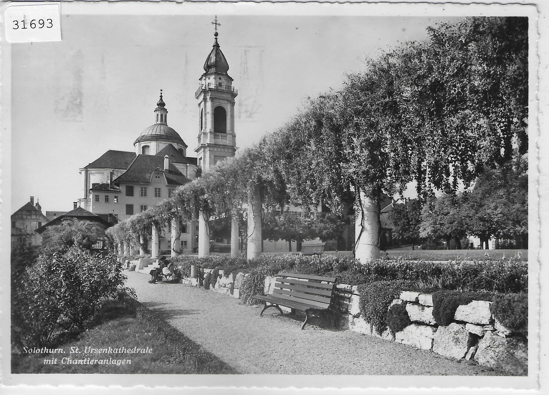 Cartoline postali: Solothurn - St. Ursenkathedrale mit – Usato da Ettingen venduto da Kartenplanet