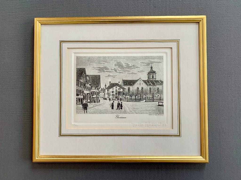 Stiche: Gossau um 1900 (Stahlstich) – Gebraucht aus Wil SG von phi_xst5