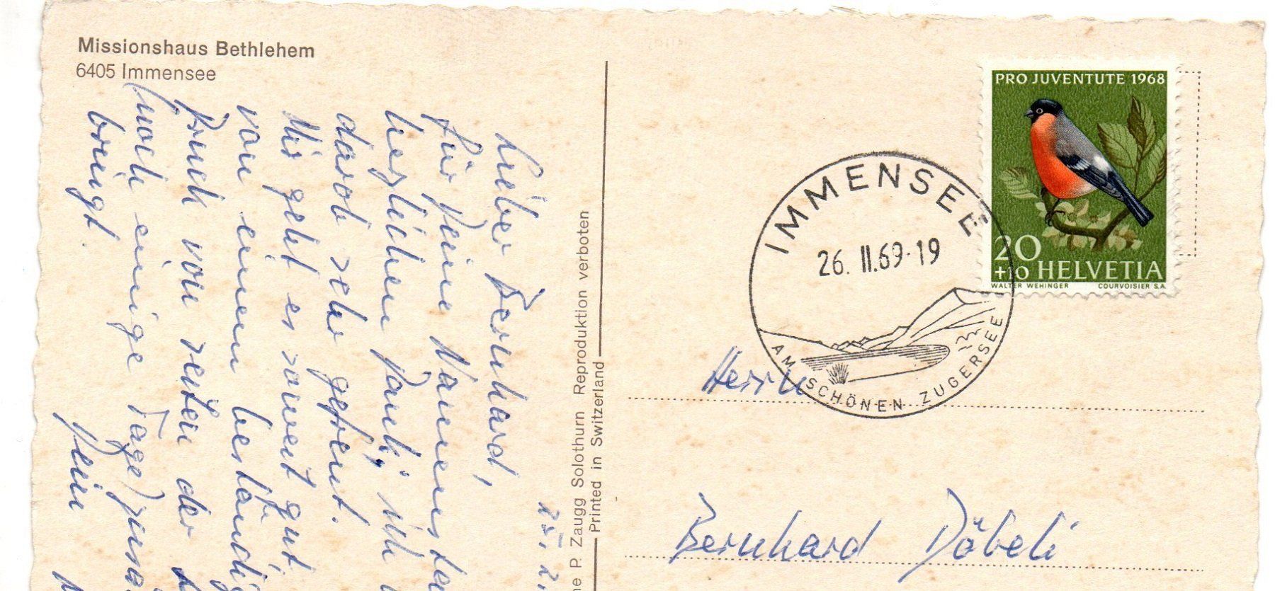 Ansichtskarten: IMMENSEE Flugaufnahme Missionshaus Bethlehen – Gebraucht aus Jona von philajona 1