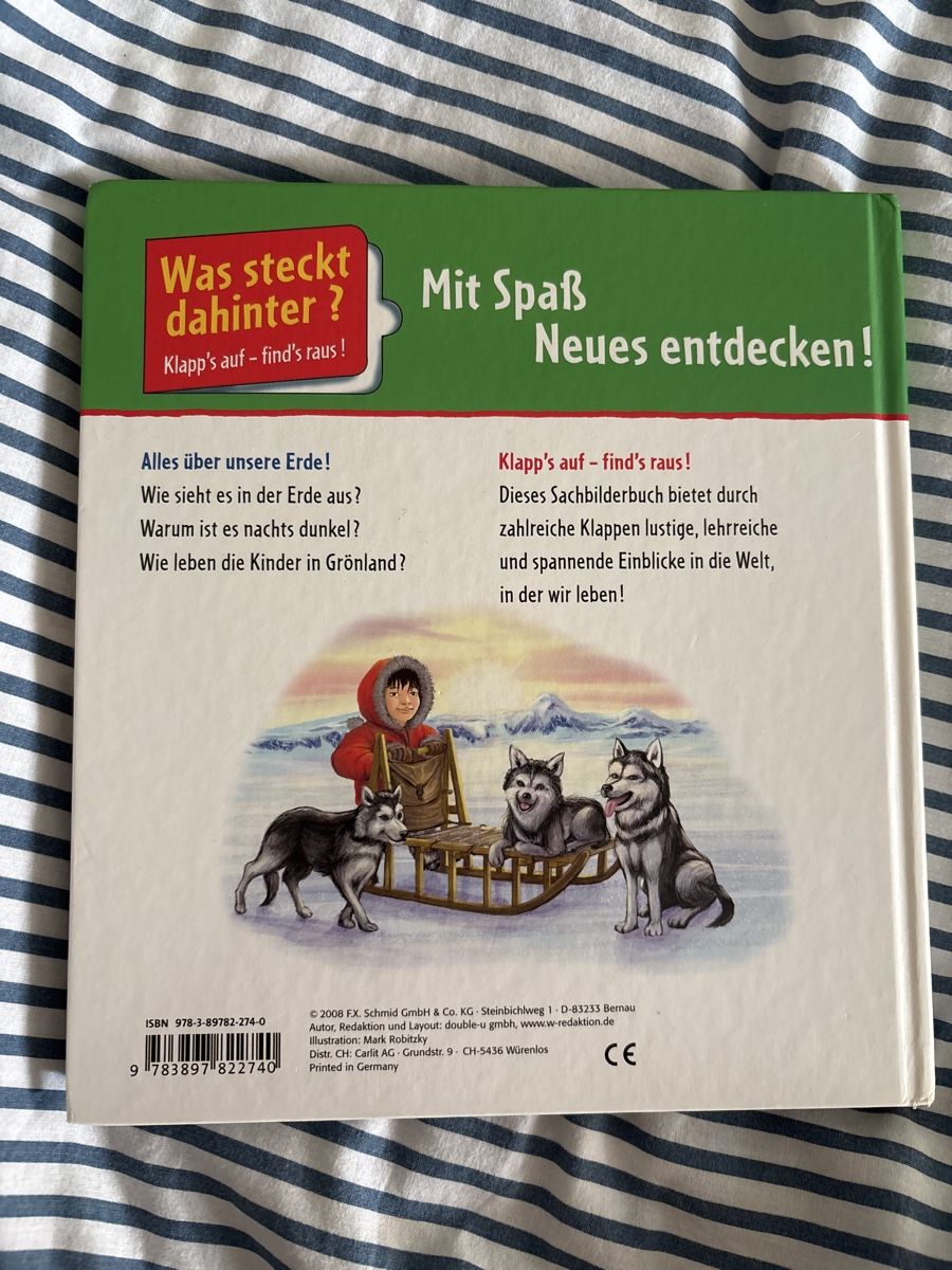 Libri: Was steckt dahinter?: Unsere Erde – Nuovo (secondo la descrizione) da Winterthur venduto da gorrion2000 1