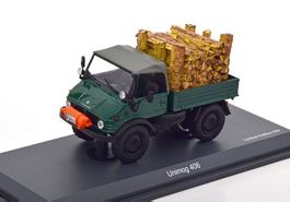 Mercedes-Benz Unimog 406 Pick Up 1963-1989 dunkelgrün / grau