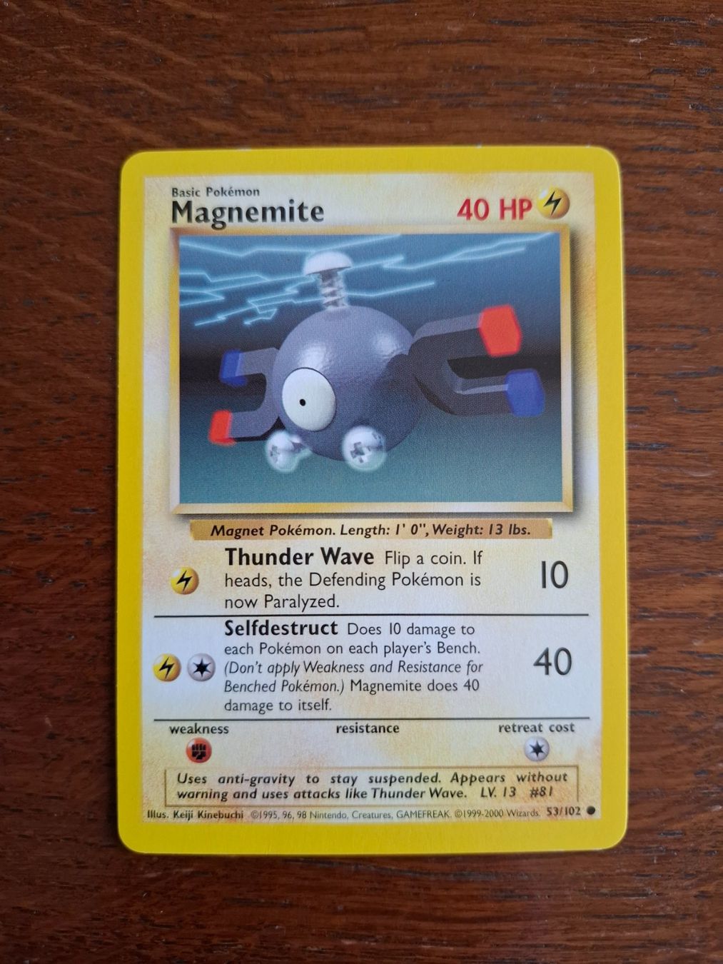 Pokémon Carte collezionabili: Pokemon Magnemite Base Set 53/102 – Usato da Giornico venduto da ale_lc8k