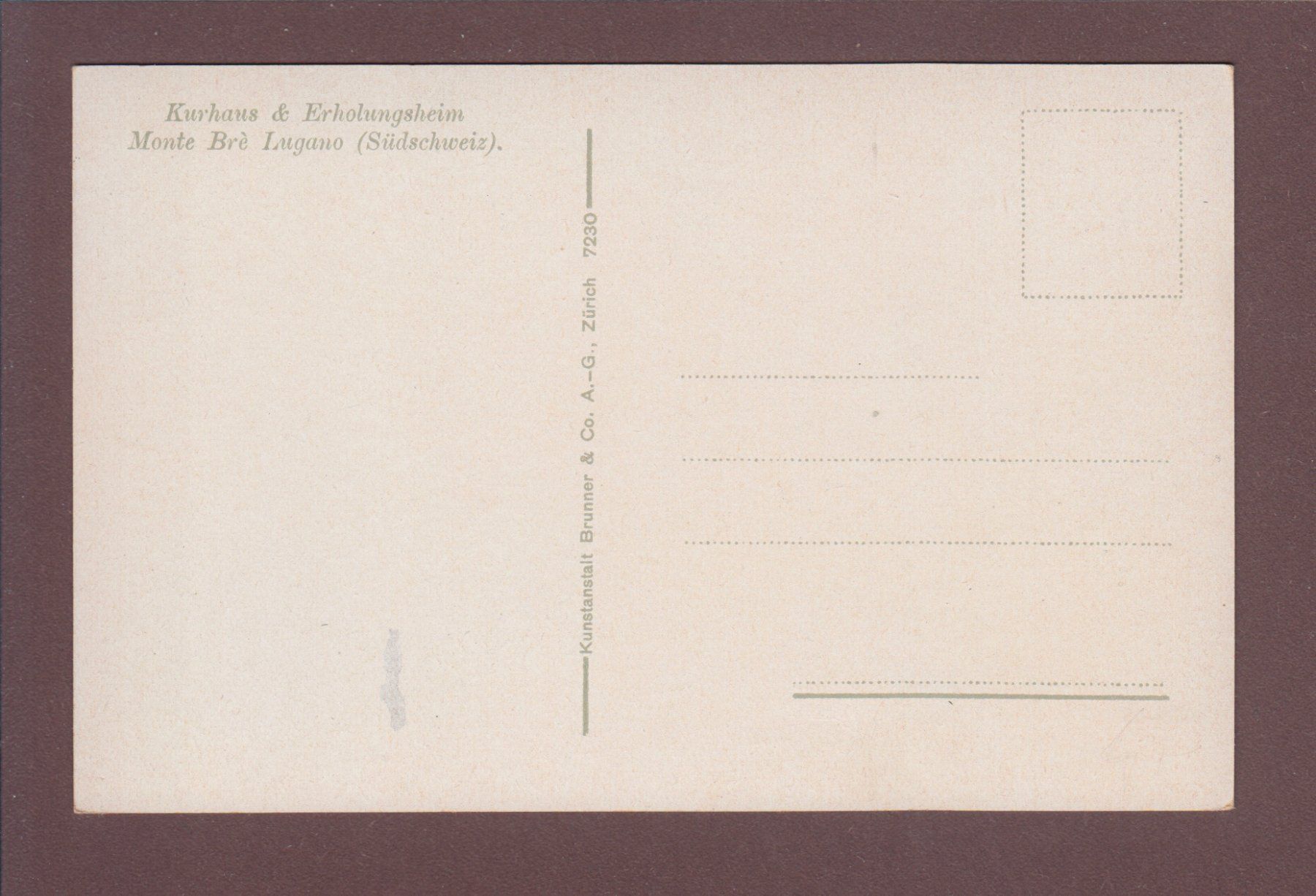 Cartoline postali: LUGANO - Monte Brè – Usato da Pully venduto da nicecards 1