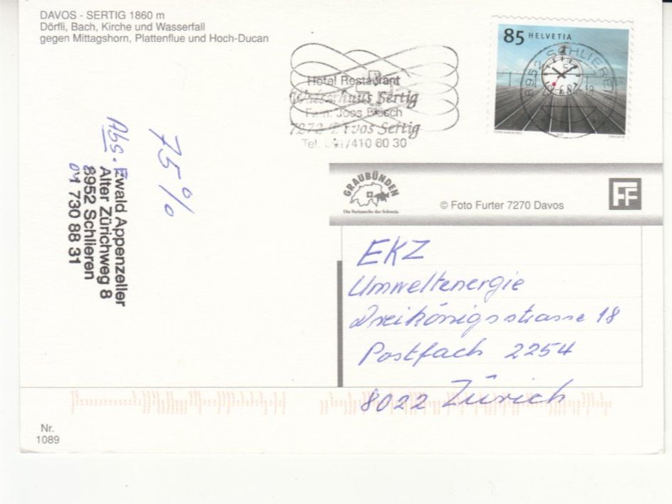 Cartoline postali: Davos Sertig 2004 – Usato da Bürglen TG venduto da StampGraf 1