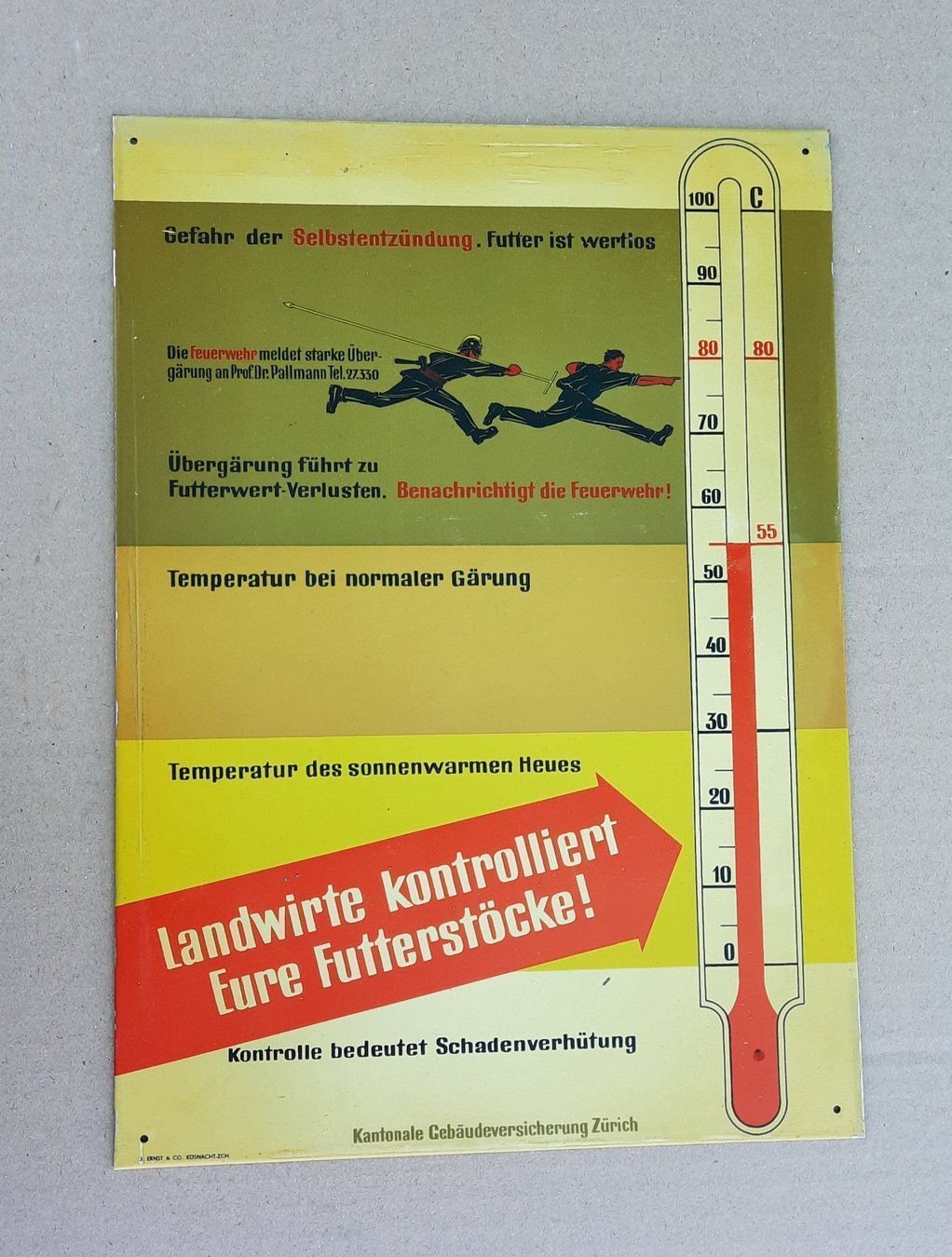 Schilder: GVZ Bauer Versicherung Heu Blech Schild – Gebraucht aus Hedingen von Zwackul 6